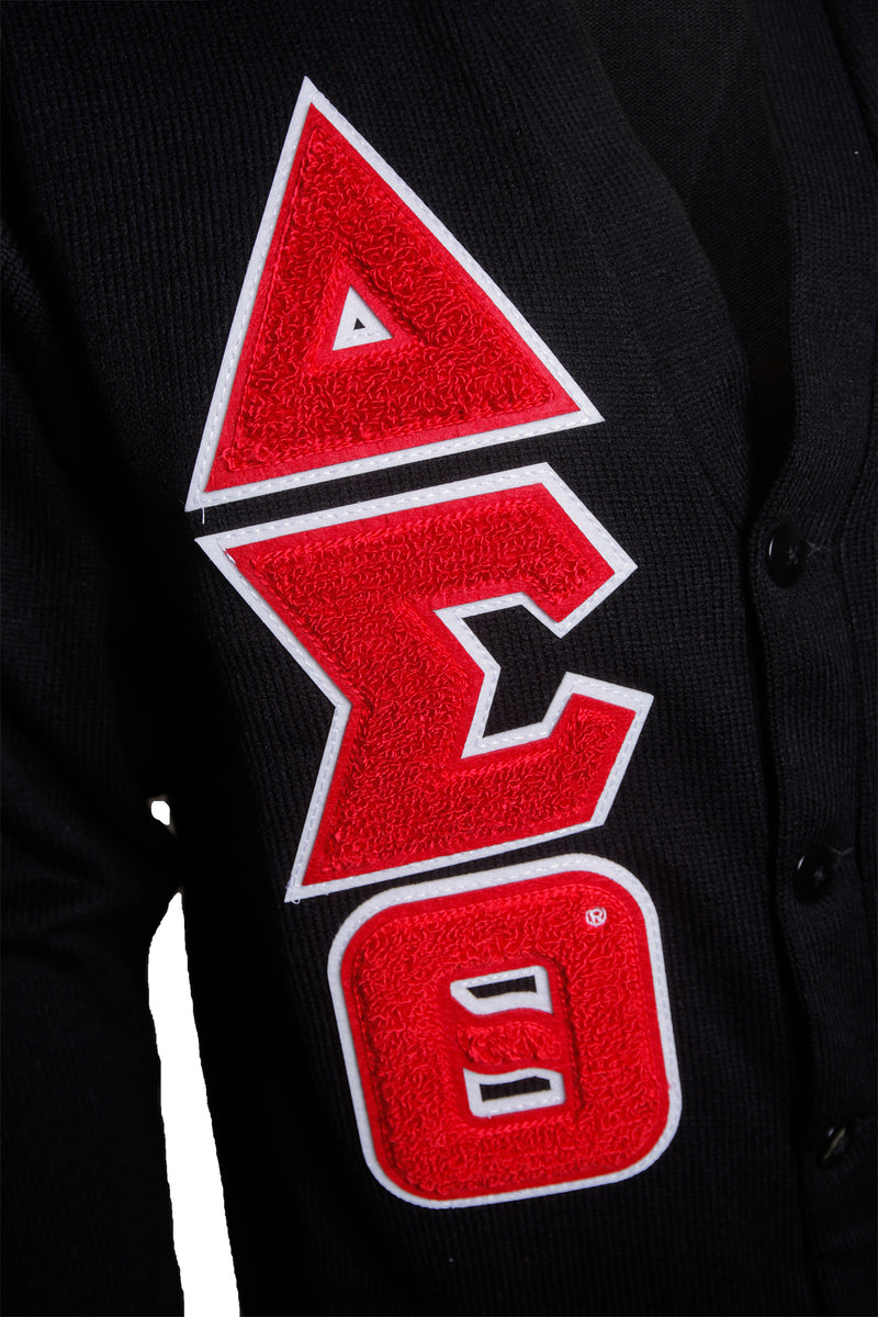 Delta sigma discount theta varsity sweater