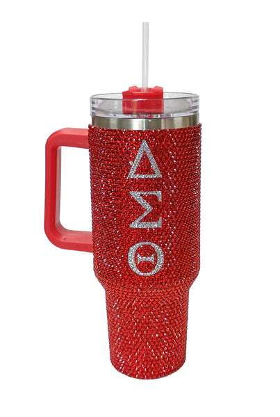 Delta Bling Tumblers with Lid & Straw