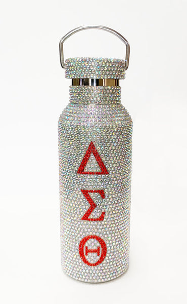 Delta White Stainless Steel Bling Canteen Tumblers
