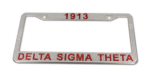 Delta Pearl License Plate Frame