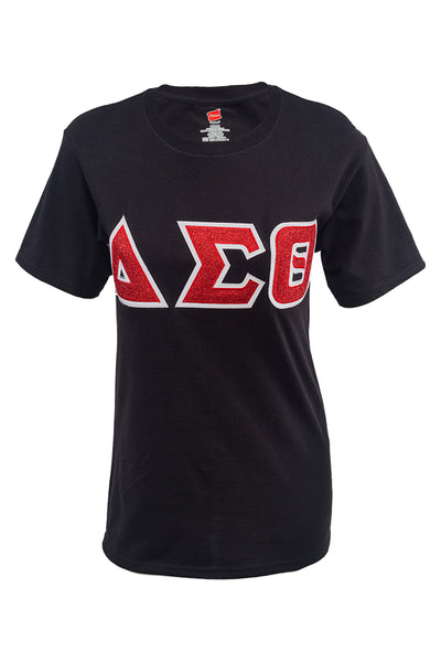 Delta Black Glitter T-shirt