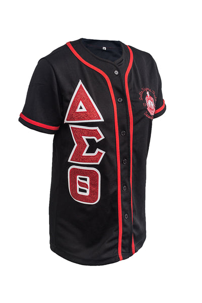 Delta DriFit Baseball Jersey with embroidered Glitter letters