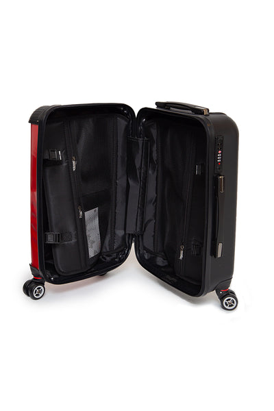 Delta Red Carryon Luggage with Shield