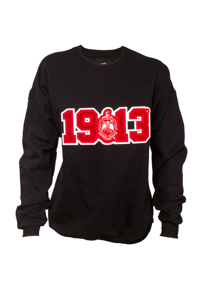Delta sweatshirt with 1913 Chenille Patch