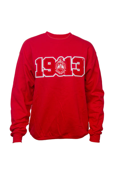 Delta sweatshirt with 1913 Chenille Patch