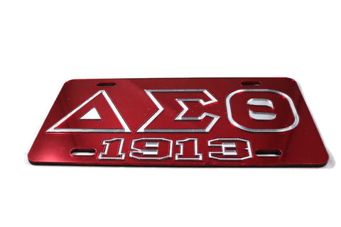 Delta Mirror Tags  - Red